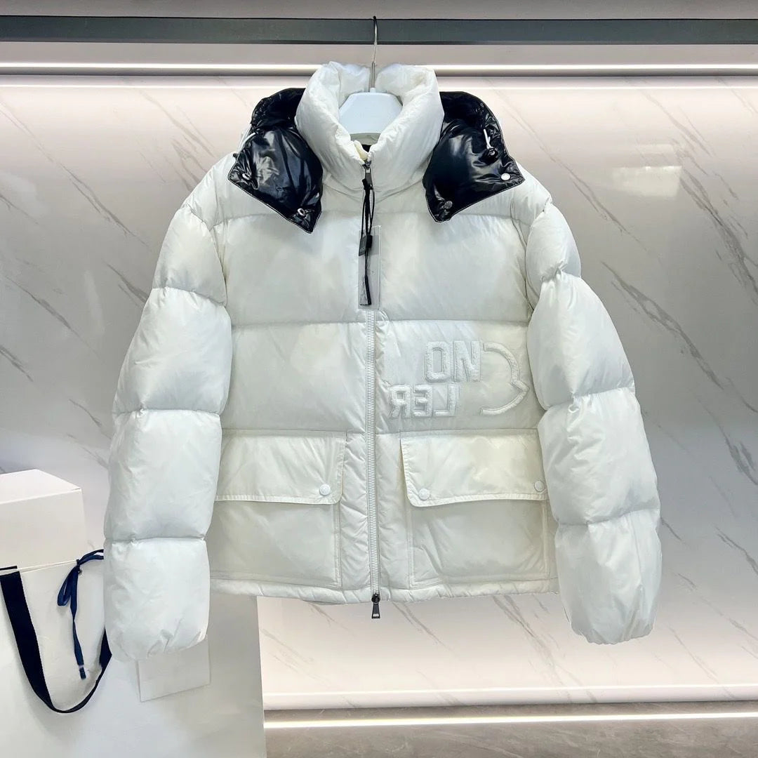 Moncler Nylon Jacket White/Black